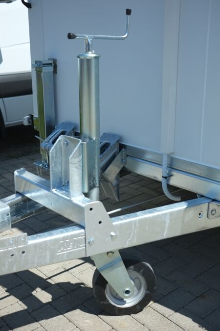 Stützrad verzinkt mit Anschlussplatte - 00.1549.03F