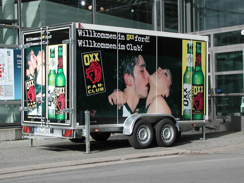 Tandem-Getränke-Kühlanhänger